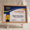 Giấy ảnh, chứng nhận, bằng khăn kèm khung